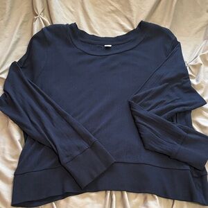 Old Navy Women's Navy Long Sleeve Top